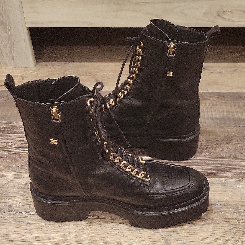✨ Sam Edelman Lovrin Chain Platform Combat Boots ✨ - Picture 5 of 9